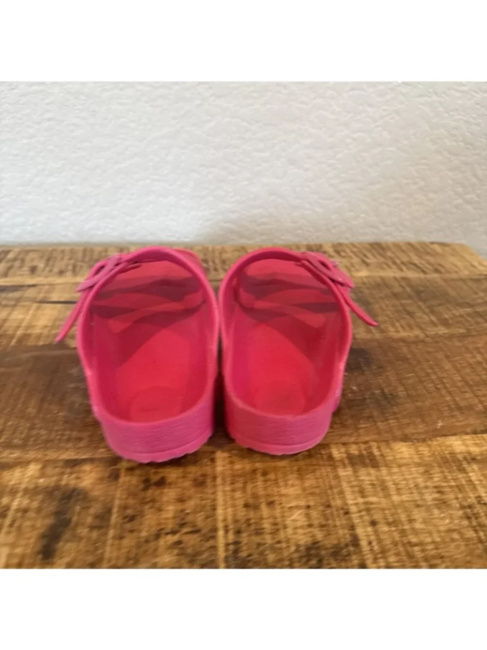 Birkenstock EVA Kids Pink Slip On Rubber Sandals Slides Size 34 US 3 Double
